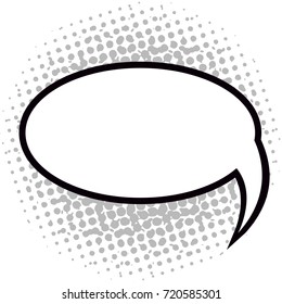Isolated comic bubble chat on a white background, Vector illustration