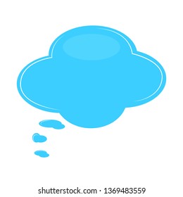 Isolated comic bubble chat. Vector illustration design