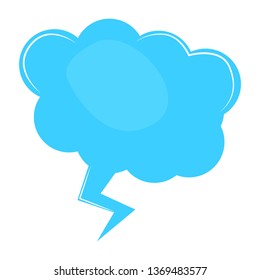Isolated comic bubble chat. Vector illustration design