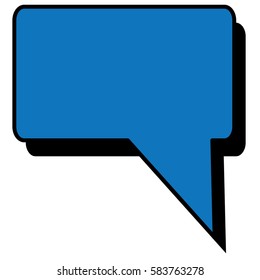 Isolated comic bubble speech on a white background, Vector illustration