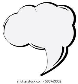 Isolated comic bubble speech on a white background, Vector illustration