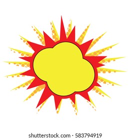 Isolated comic bubble speech on a white background, Vector illustration