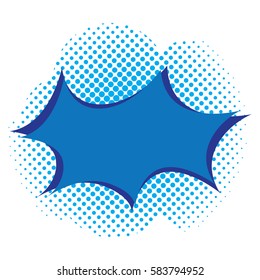 Isolated comic bubble speech on a white background, Vector illustration