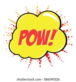 Isolated comic bubble speech on a white background, Vector illustration