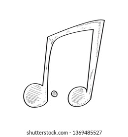 Isolated comic dotted note sketch. Vector illustration design