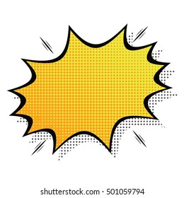 Isolated Comic Expression On A White Background, Vector Illustration