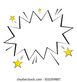 Isolated comic expression on a white background, Vector illustration