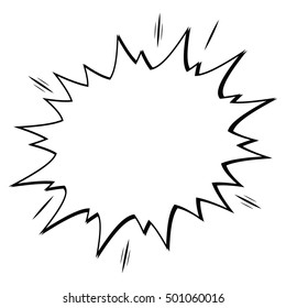 Isolated comic expression on a white background, Vector illustration