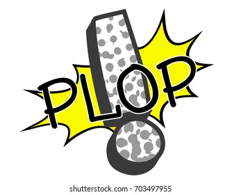 Isolated comic onomatopoeia on a white background, Vector illustration