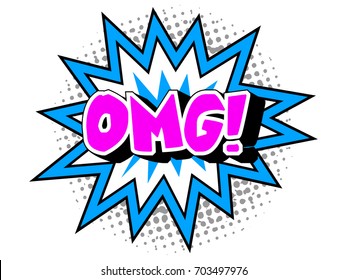 Isolated comic onomatopoeia on a white background, Vector illustration