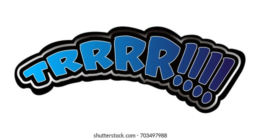 Isolated comic onomatopoeia on a white background, Vector illustration