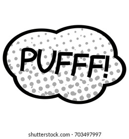 Isolated comic onomatopoeia on a white background, Vector illustration