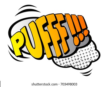 Isolated comic onomatopoeia on a white background, Vector illustration