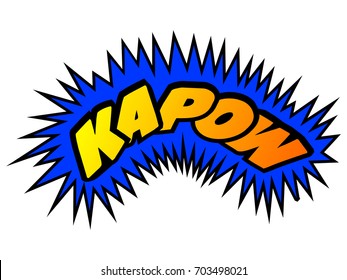 Isolated comic onomatopoeia on a white background, Vector illustration