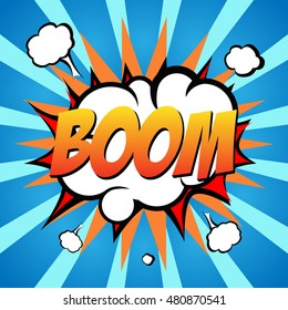 Isolated Comic Pop Art Explosion Vector Stock Vector (royalty Free 