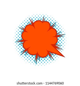 Isolated comic speech bubble