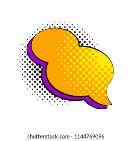 Isolated comic speech bubble