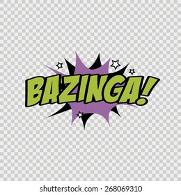 isolated comic speech bubble on a textured background. Vector illustration