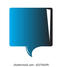 Isolated comic speech bubble on a white background, Vector illustration
