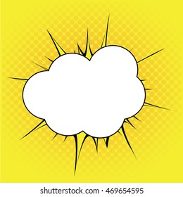 Isolated comic speech bubble, Vector illustration