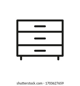 Símbolo De Icono De Commode Aislado En Fondo Blanco. Vector Sofá de alta calidad