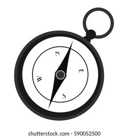 Isolated compass icon on a white background, Vector illustration
