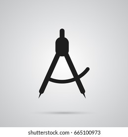 Isolated Compasses Icon Symbol On Clean Background. Vector Compass  Element In Trendy Style.