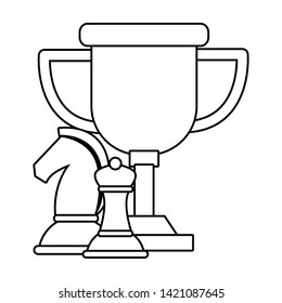 Isolated competition trophy design vector illustration