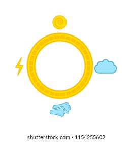 Isolated composed weather icon
