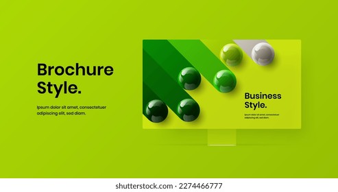 Isolated computer display mockup landing page layout. Minimalistic site screen vector design concept.