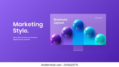 Isolated computer display mockup site concept. Amazing banner design vector template.