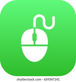 Isolated Computer Mouse Icon Symbol On Clean Background. Vector Control Device Element In Trendy Style.
