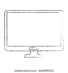 isolated computer screen