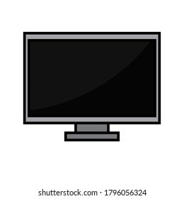 Isolated computer screen icon. Technology equipment - Vector