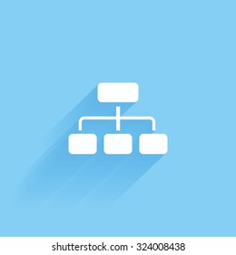 Isolated conceptual map on a colored background