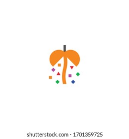 Isolated Confetti Ball Vector Icon, Emoji, Emoticon