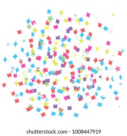 Isolated confetti illustration