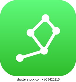 Isolated Constellation Icon Symbol On Clean Background. Vector Horoscope Element In Trendy Style.