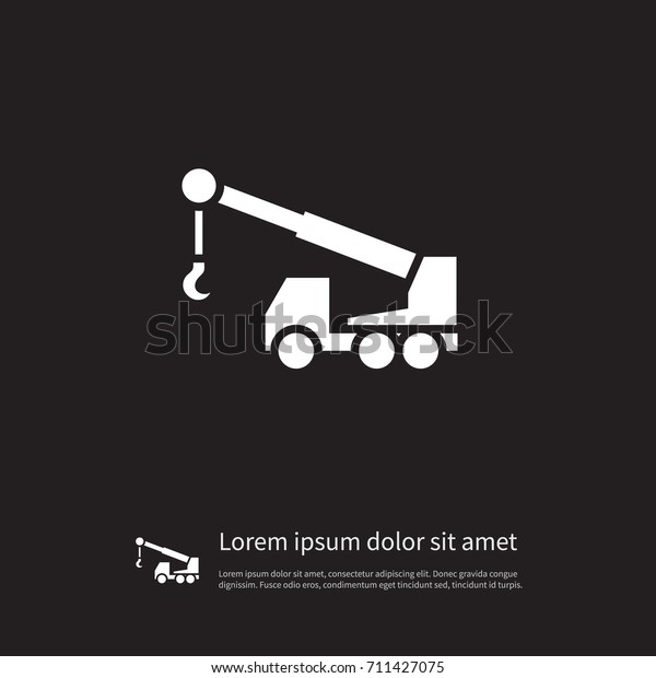 Isolated\
Construction Car Icon. Machine Vector Element Can Be Used For\
Machine, Construction, Car Design\
Concept.