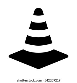 Isolated construction cone icon vector illustration graphic design