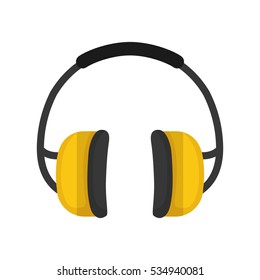 Isolated Construction earmuffs icon vector illustration graphic design