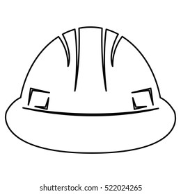 Isolated construction helm icon on a white background, Vector illustration