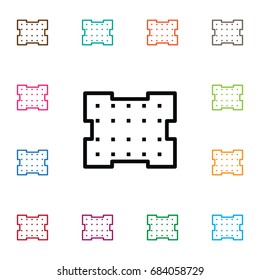 Isolated Construction Icon. Template Vector Element Can Be Used For Template, Blueprint, Construction Design Concept.