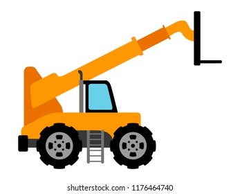 Isolated construction vehicle icon. Vector illustration design