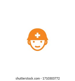Isolated Construction Worker Vector Icon, Emoji, Emoticon