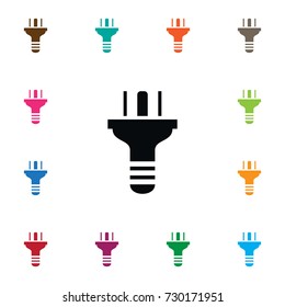 Isolated Consumption Icon. Plug Vector Element Can Be Used For Plug, Cable, Wire Design Concept.