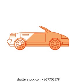isolated convertiblecar