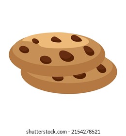 Isolated cookies hands father vector illustration