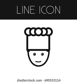 Isolated Cooking Outline. Man Vector Element Can Be Used For Cooking, Man, Chef Design Concept.
