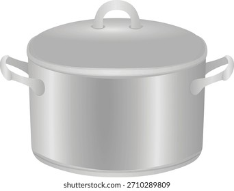 Isolierter Kochtopf. Vektorgrafik